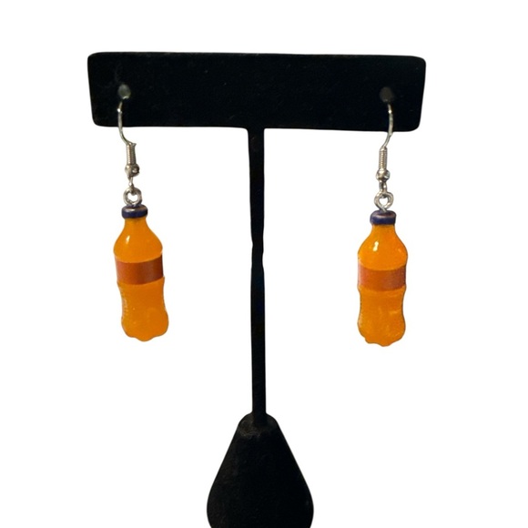 3 For $20 3D Orange ๐ Soda Dangle Earrings โYou Pick 3โ - Picture 3 of 6